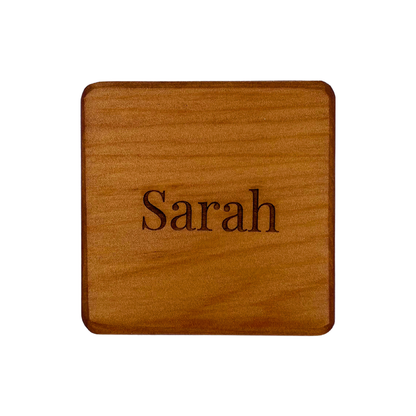 Personalised Tallowwood Coaster