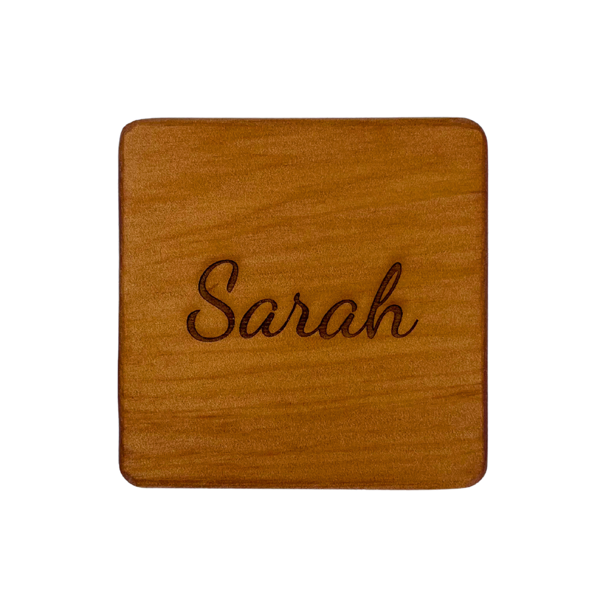 Personalised Tallowwood Coaster