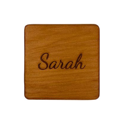 Personalised Tallowwood Coaster