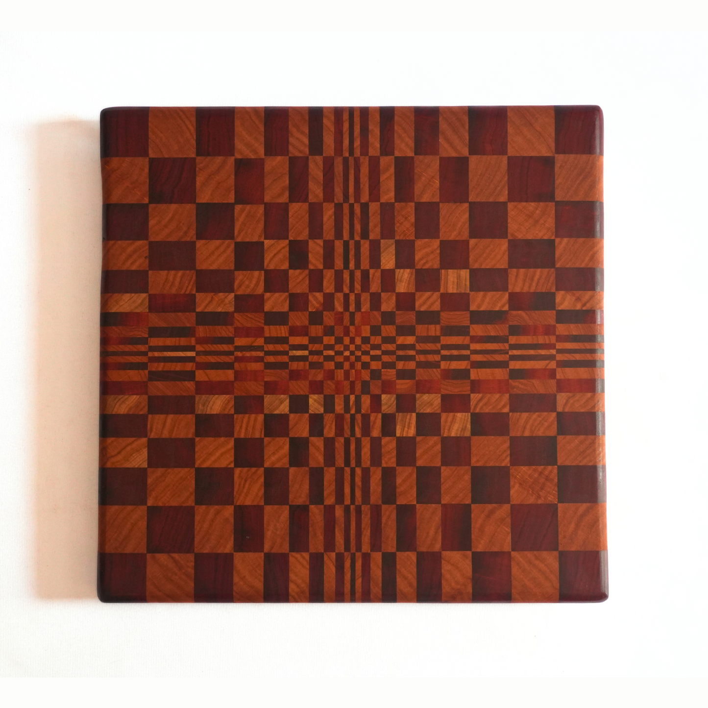 Optical Illusion End Grain Cutting Board