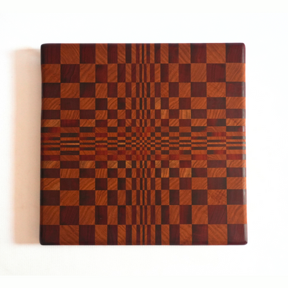 Optical Illusion End Grain Cutting Board