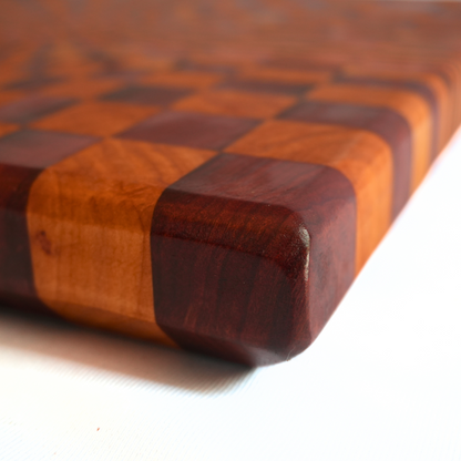 Optical Illusion End Grain Cutting Board