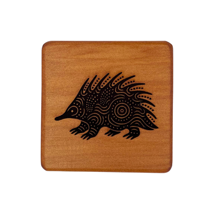 Aboriginal Art Inspired Animal Set of 4 Coasters - Bushland Animals